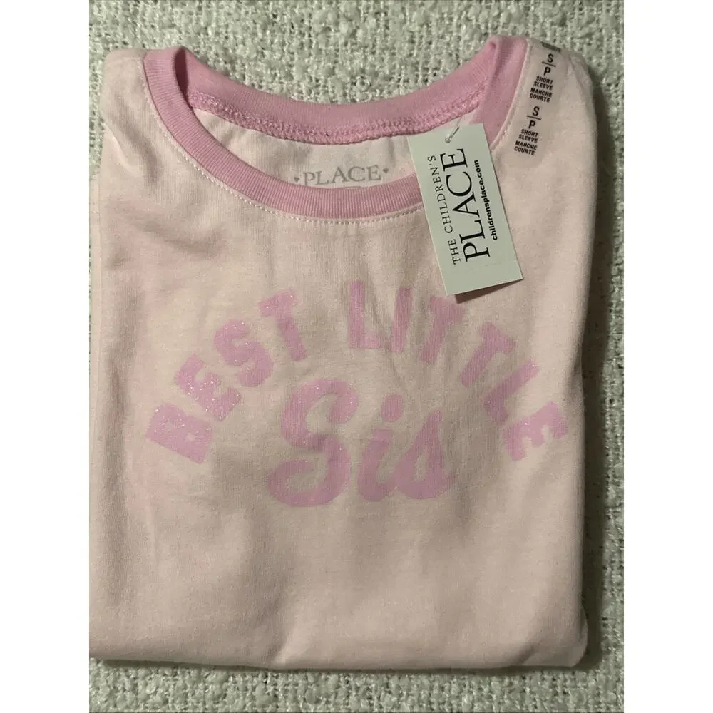 Best Little Sis Children’s Place Toddler Girls Shirt Size Small New With Tag
